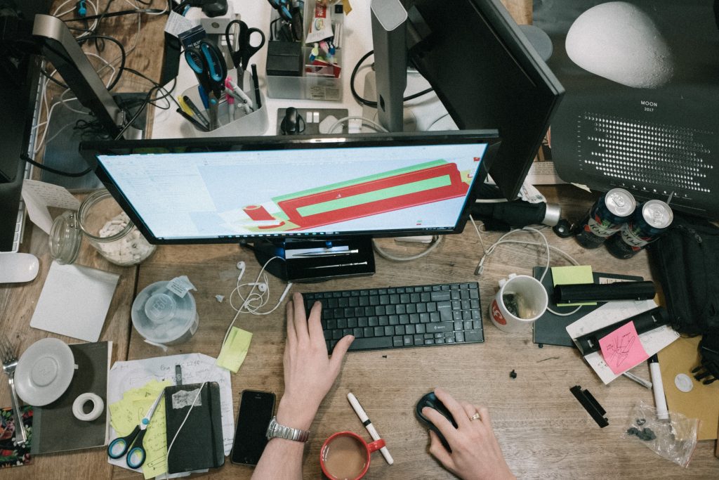 Busy desk means busy work